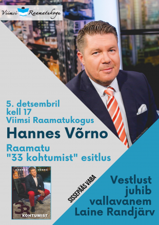Hannes Vrno raamatu ''33 kohtumist'' esitlus
