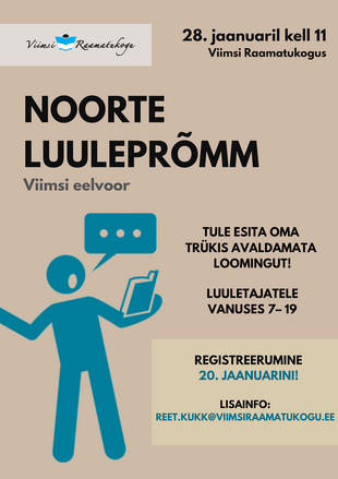 Noorte Luulepr�mm 2026 Viimsi eelvoor