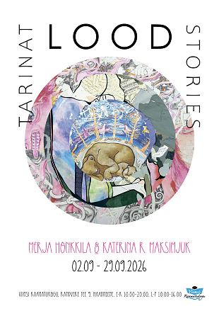 Merja Honkkila ja Katerina R. Maksimjuk „Lood/Stories/Tarinat”