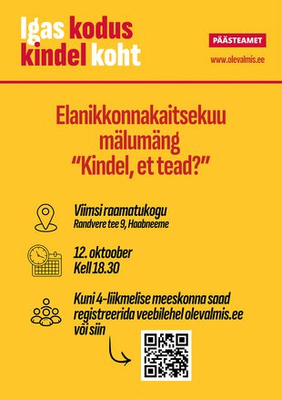 Elanikkonnakaitse m�lum�ng